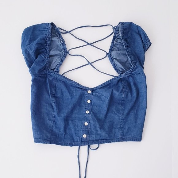 DEREK HEART Tie Back Top - Picture 3 of 10